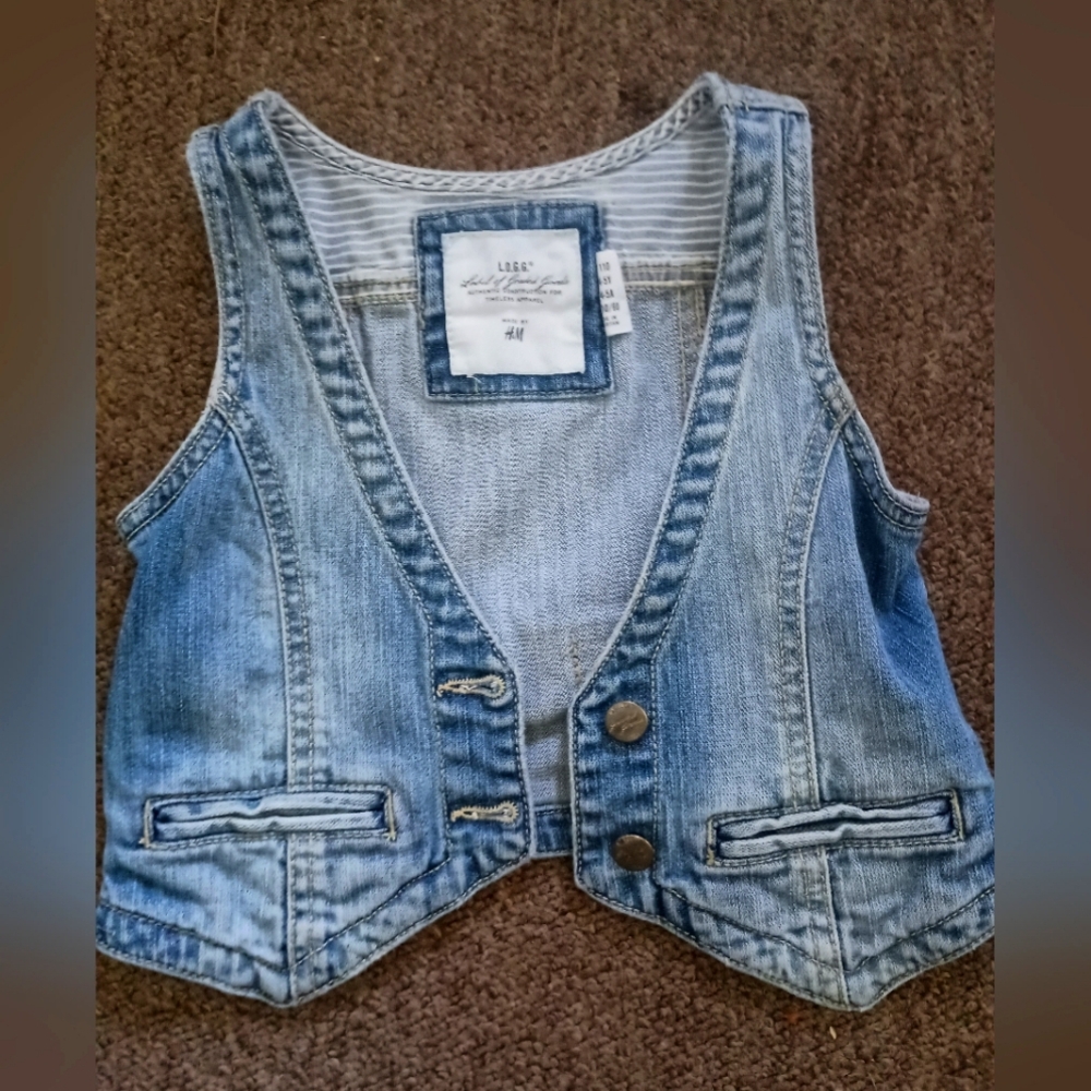 H&M Blue Denim Kids Vest